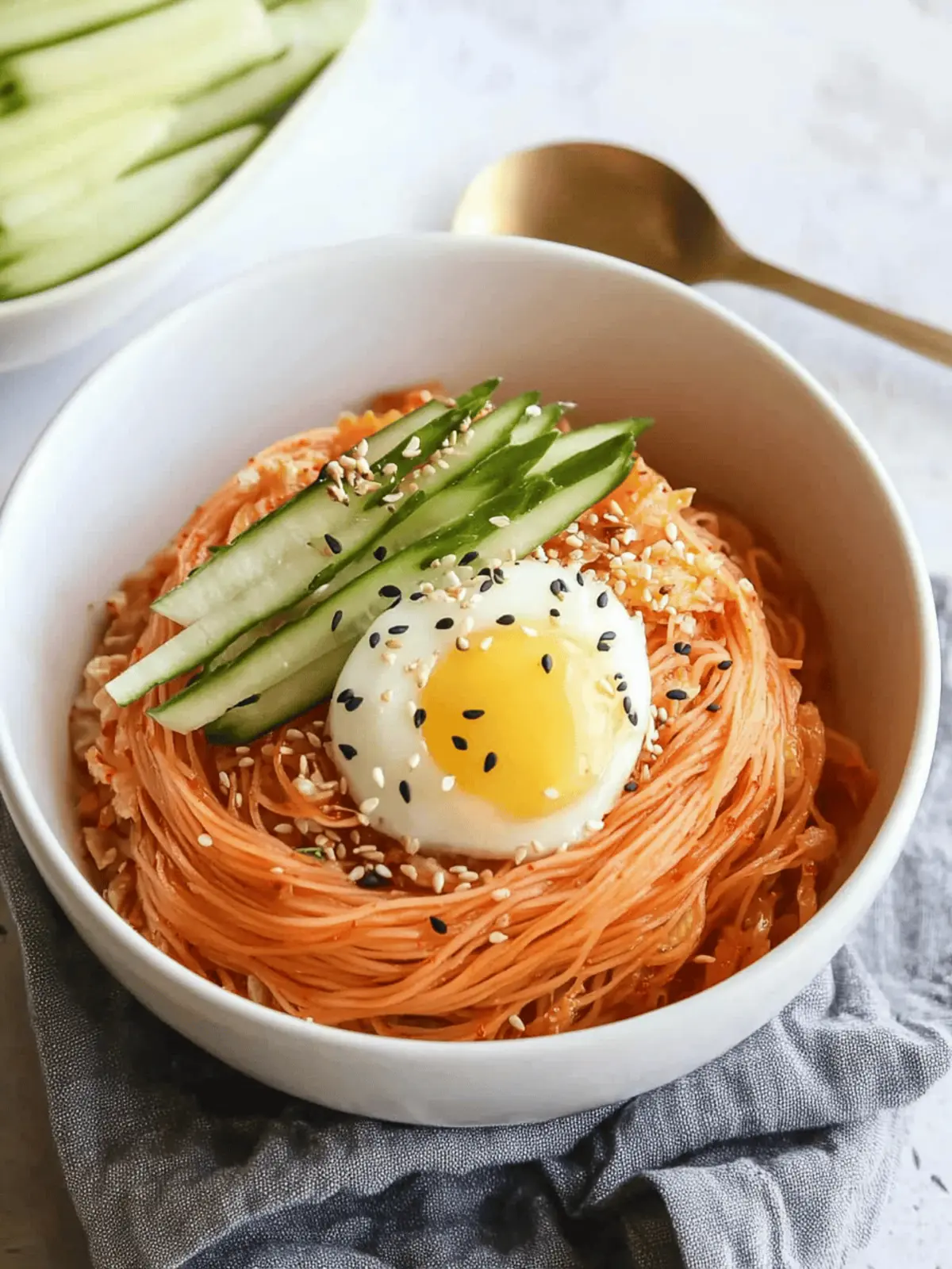 Korean Kimchi Bibim Guksu