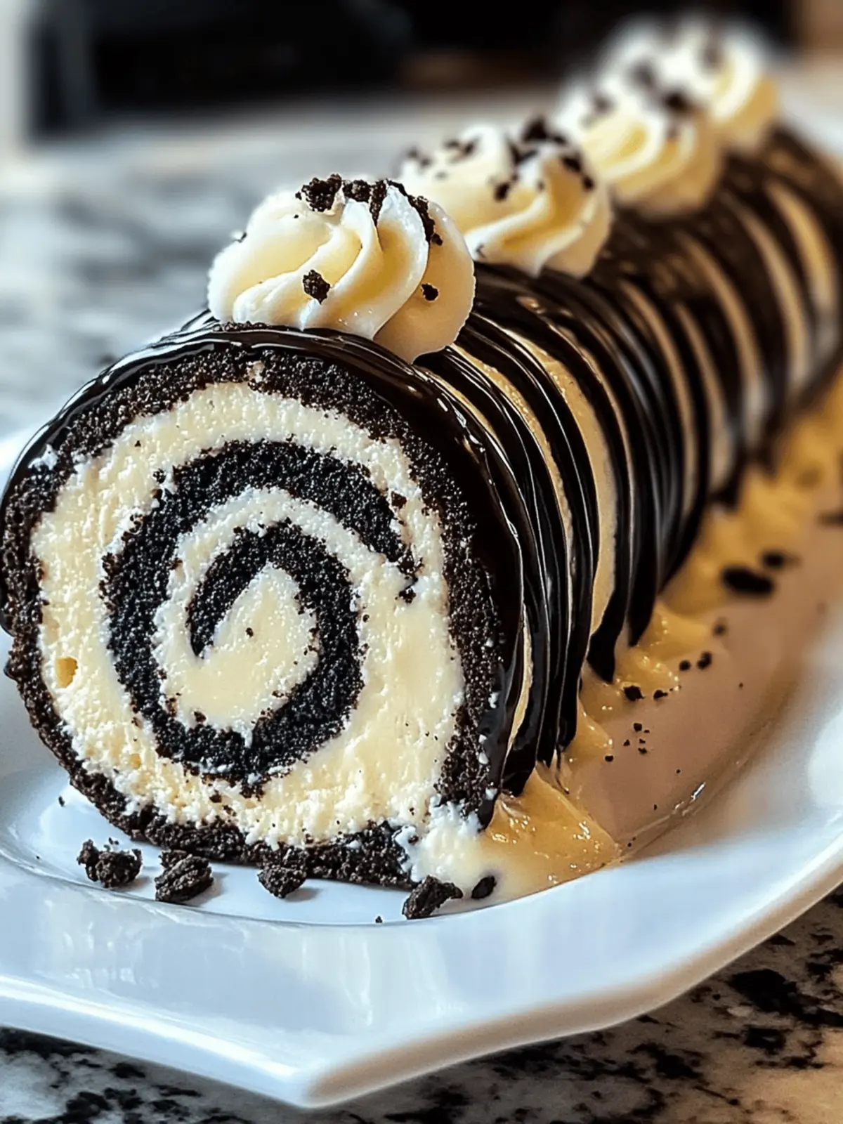 No-Bake Oreo Cheesecake Sushi Rolls