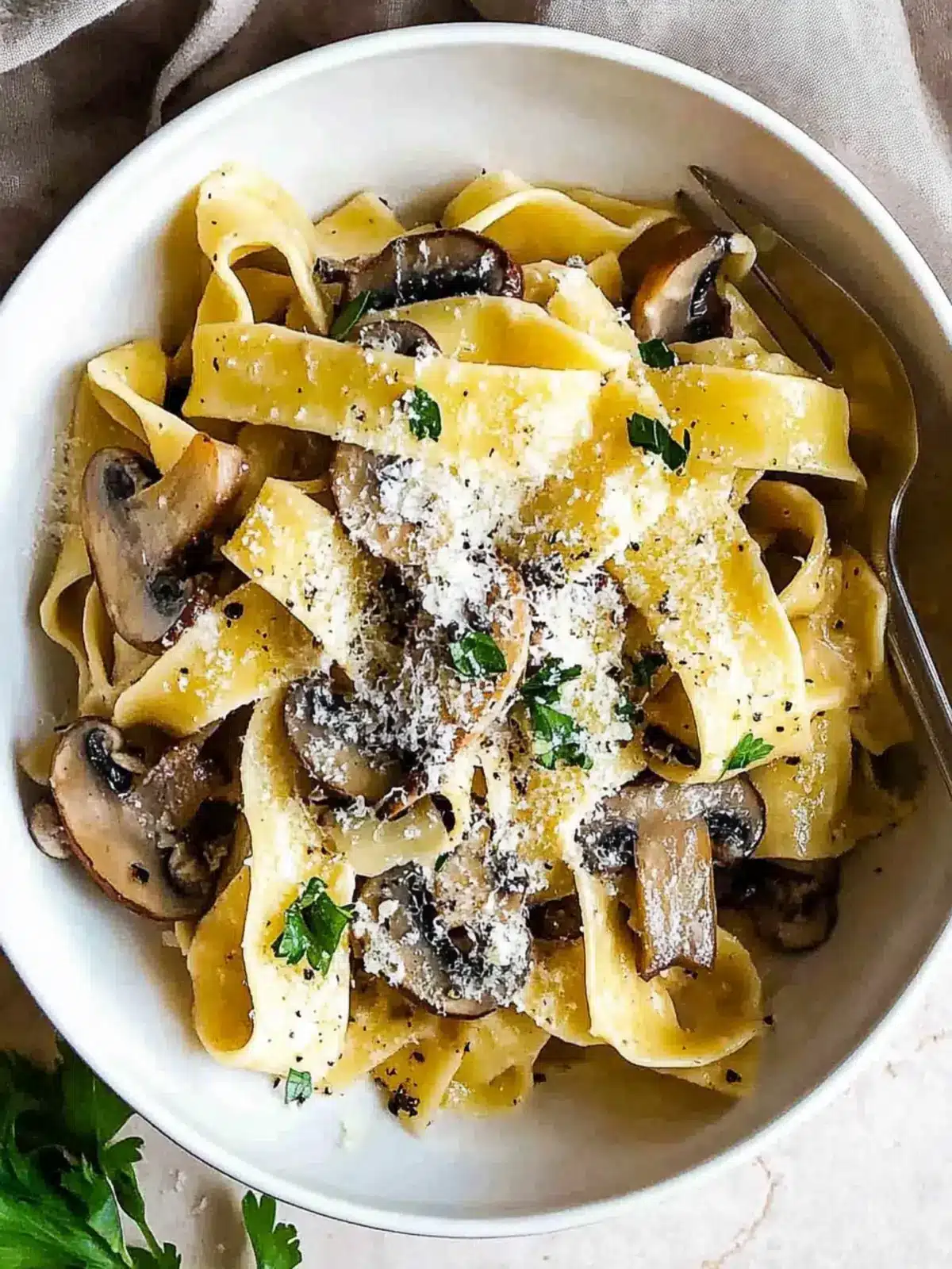 Mushroom Pappardelle