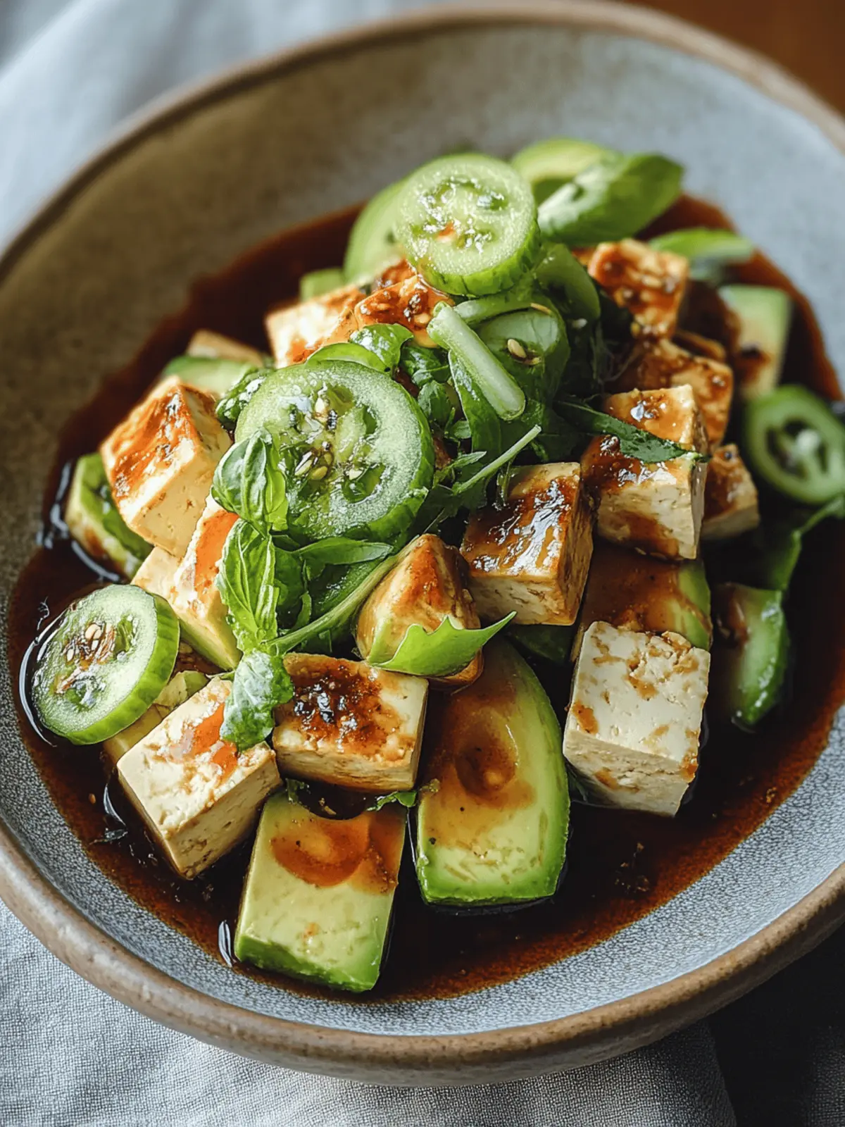 Tofu Avocado Salad