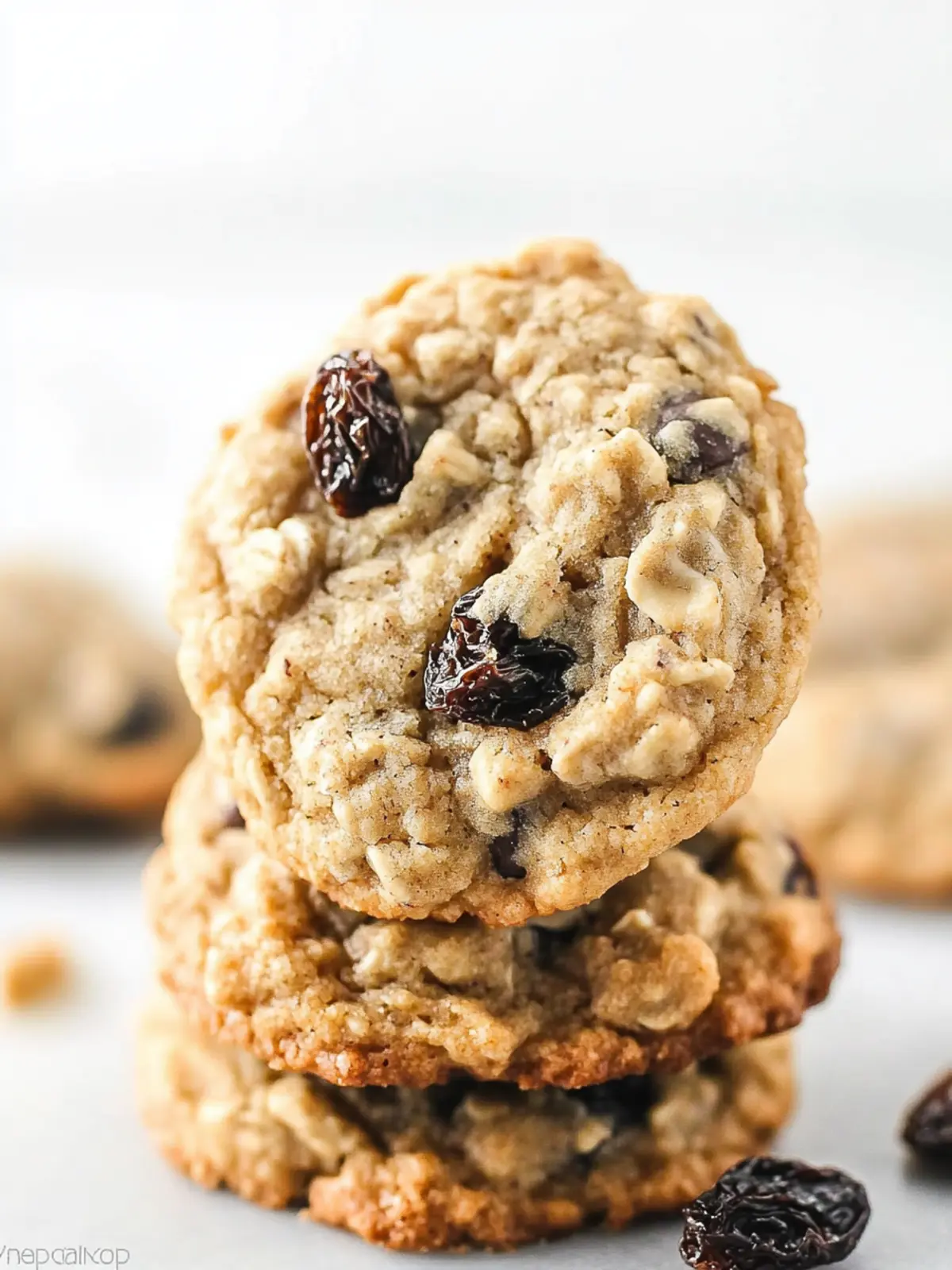 Soft & Chewy Oatmeal Raisin Cookie
