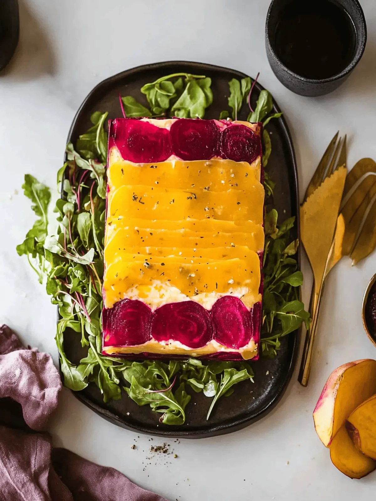 Delicious Beet Terrine With Herbed Goat Cheese Recipe to Impress Beet Terrine With Herbed Goat Cheese