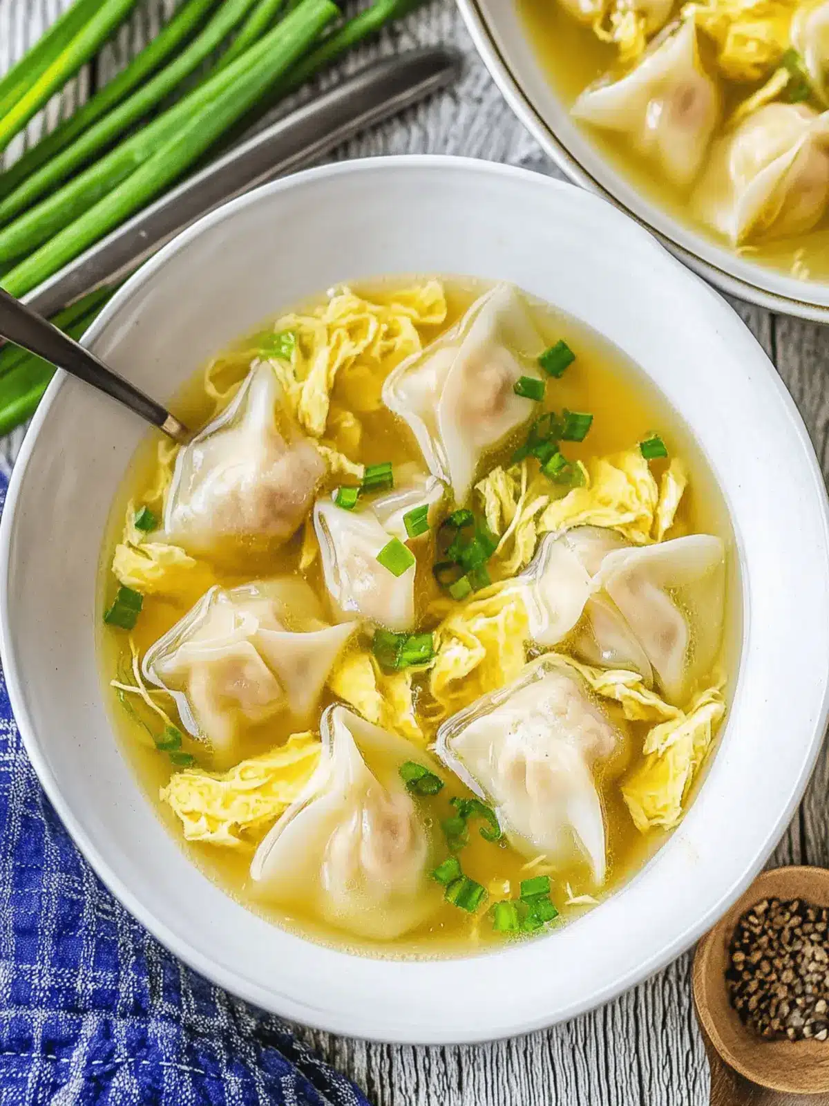 Warm Up with Homemade Wonton Egg Drop Soup Delight Wonton Egg Drop Soup