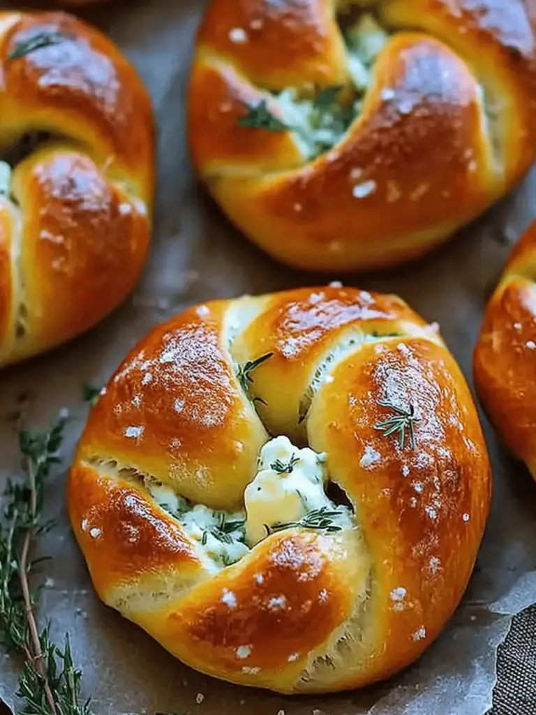 Mozzarella Stuffed Soft Pretzels