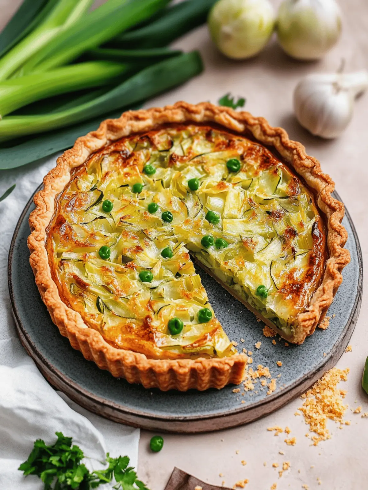 Vegan Leek Tart