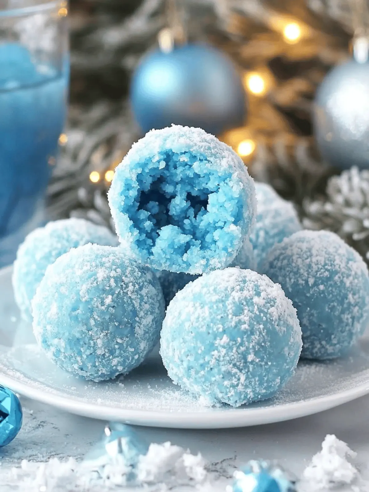 Blue Christmas Truffles
