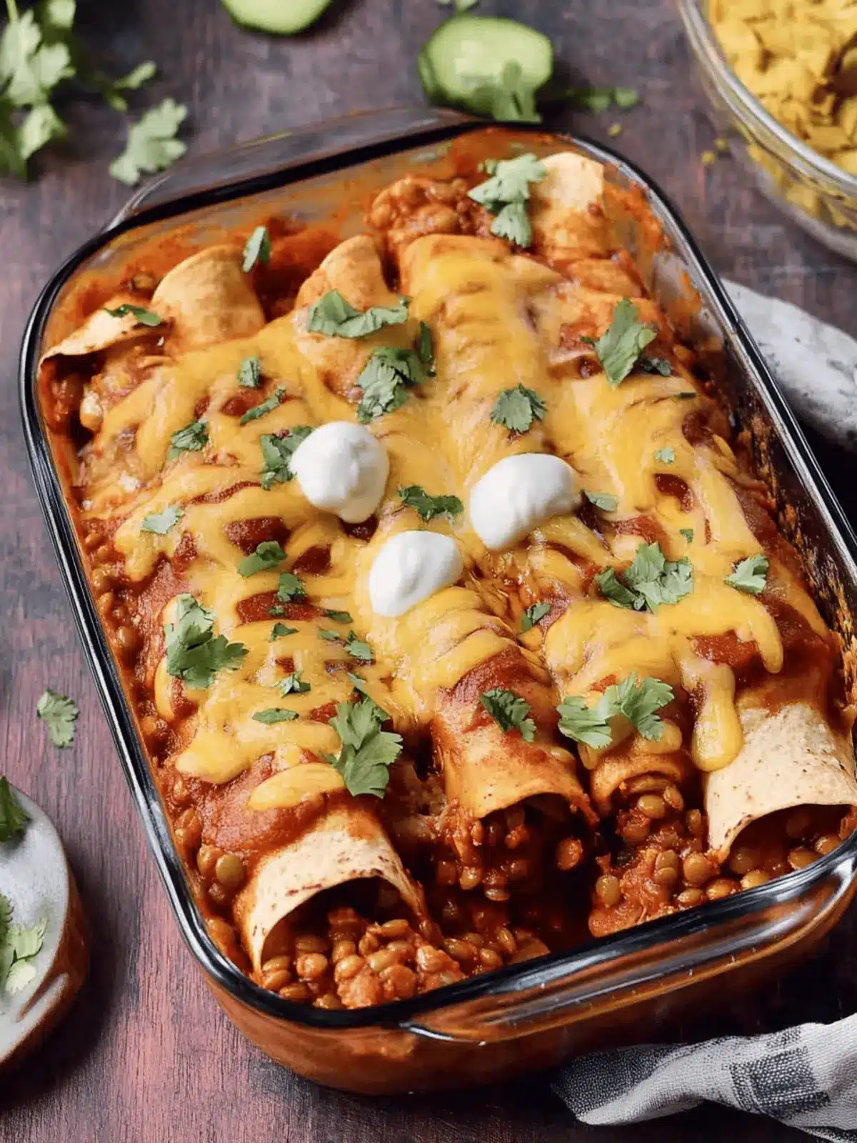 Vegan Enchiladas With Lentils