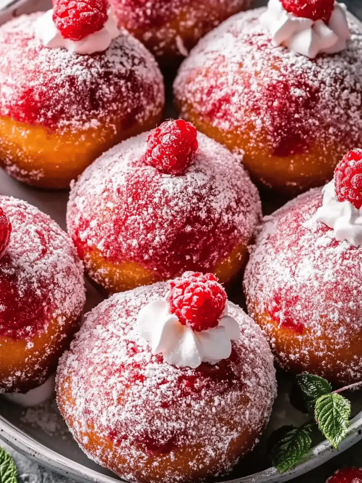 Gluten Free Raspberry Doughnuts