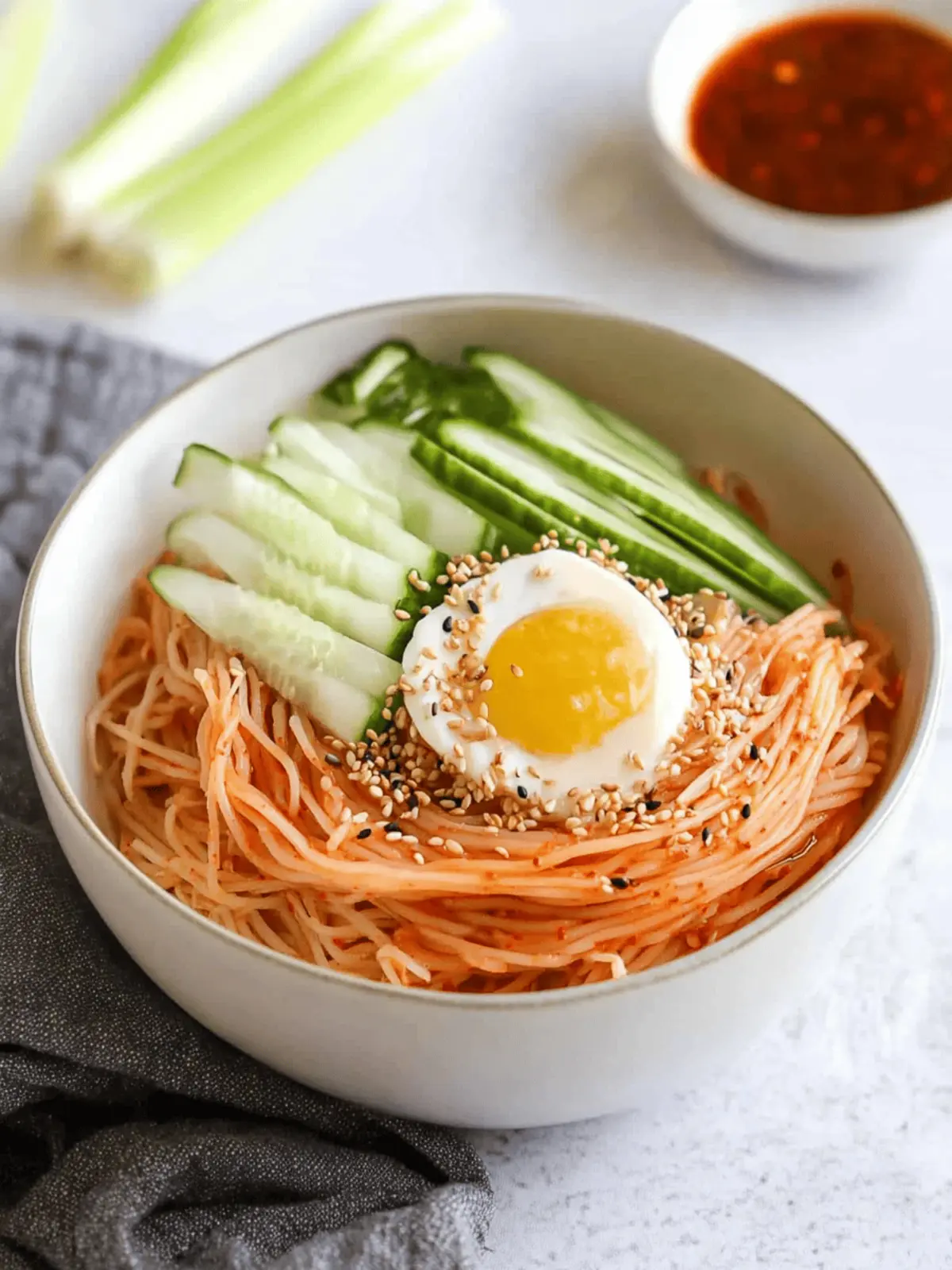 Korean Kimchi Bibim Guksu
