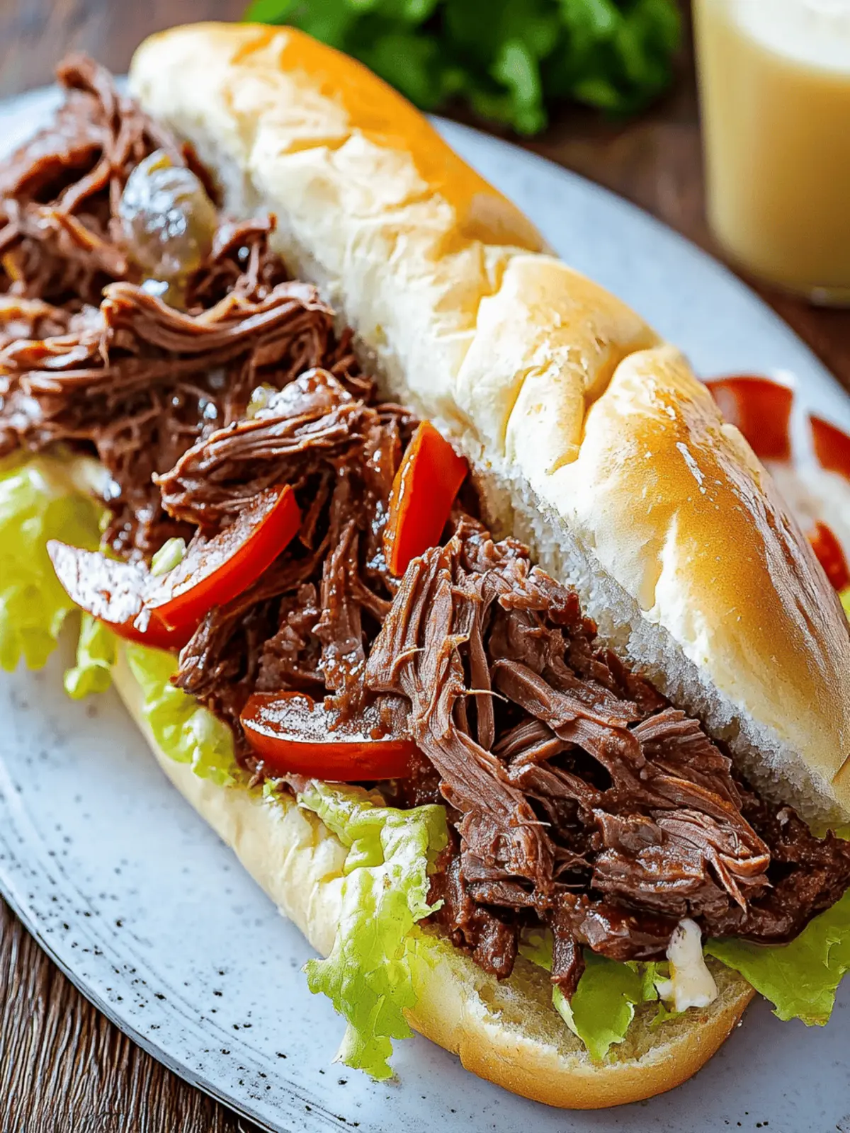 Cajun Roast Beef Po Boy