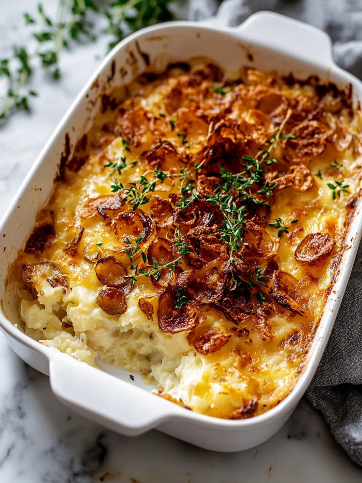 Savor the Comfort of French Onion Funeral Potatoes Today French Onion Funeral Potatoes