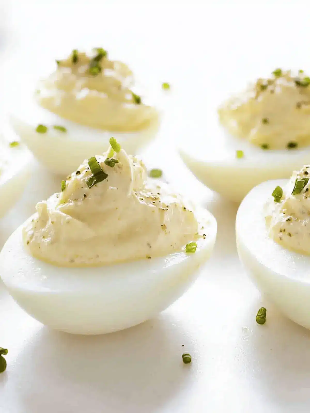 Creamy French Onion Deviled Eggs