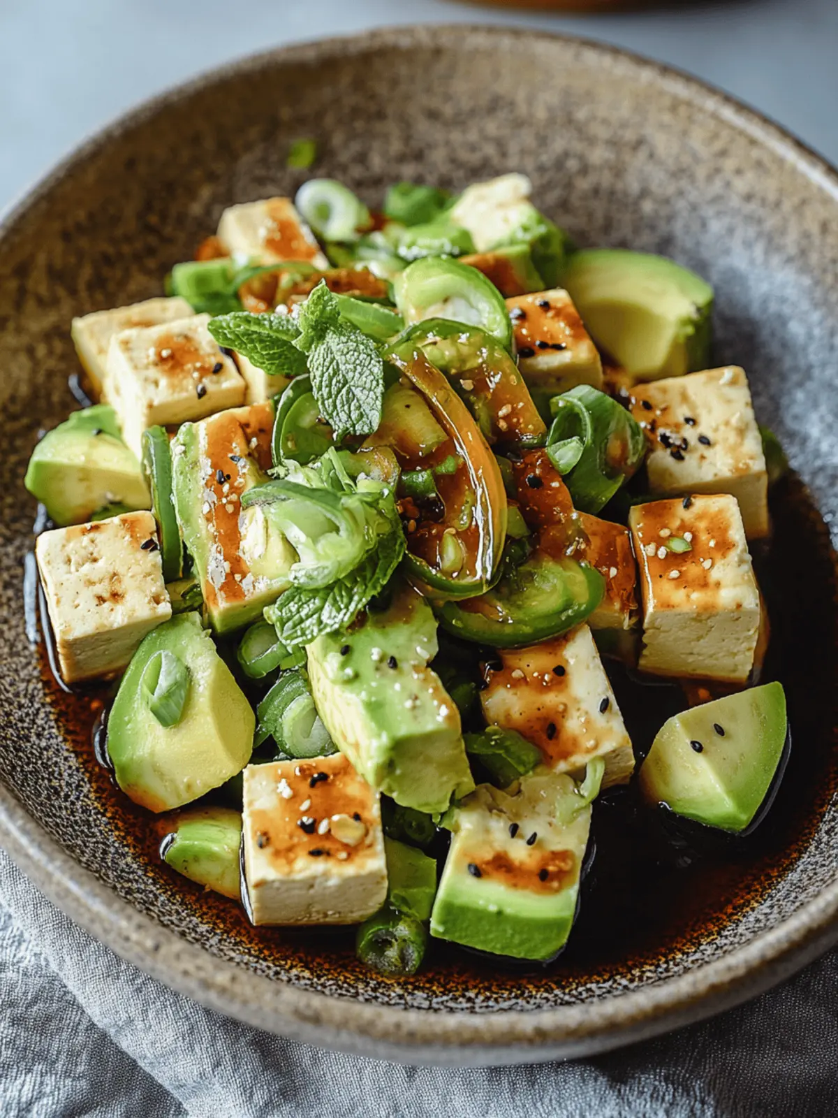 Tofu Avocado Salad