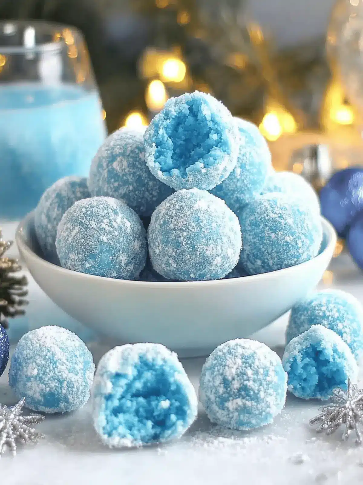Blue Christmas Truffles