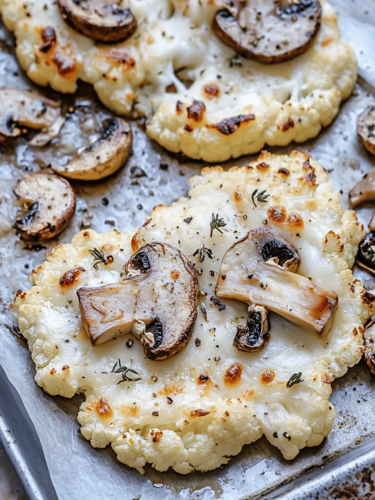 Savory Cheesy Cauliflower Mushroom Steaks for Cozy Nights Cheesy Cauliflower Mushroom Steaks