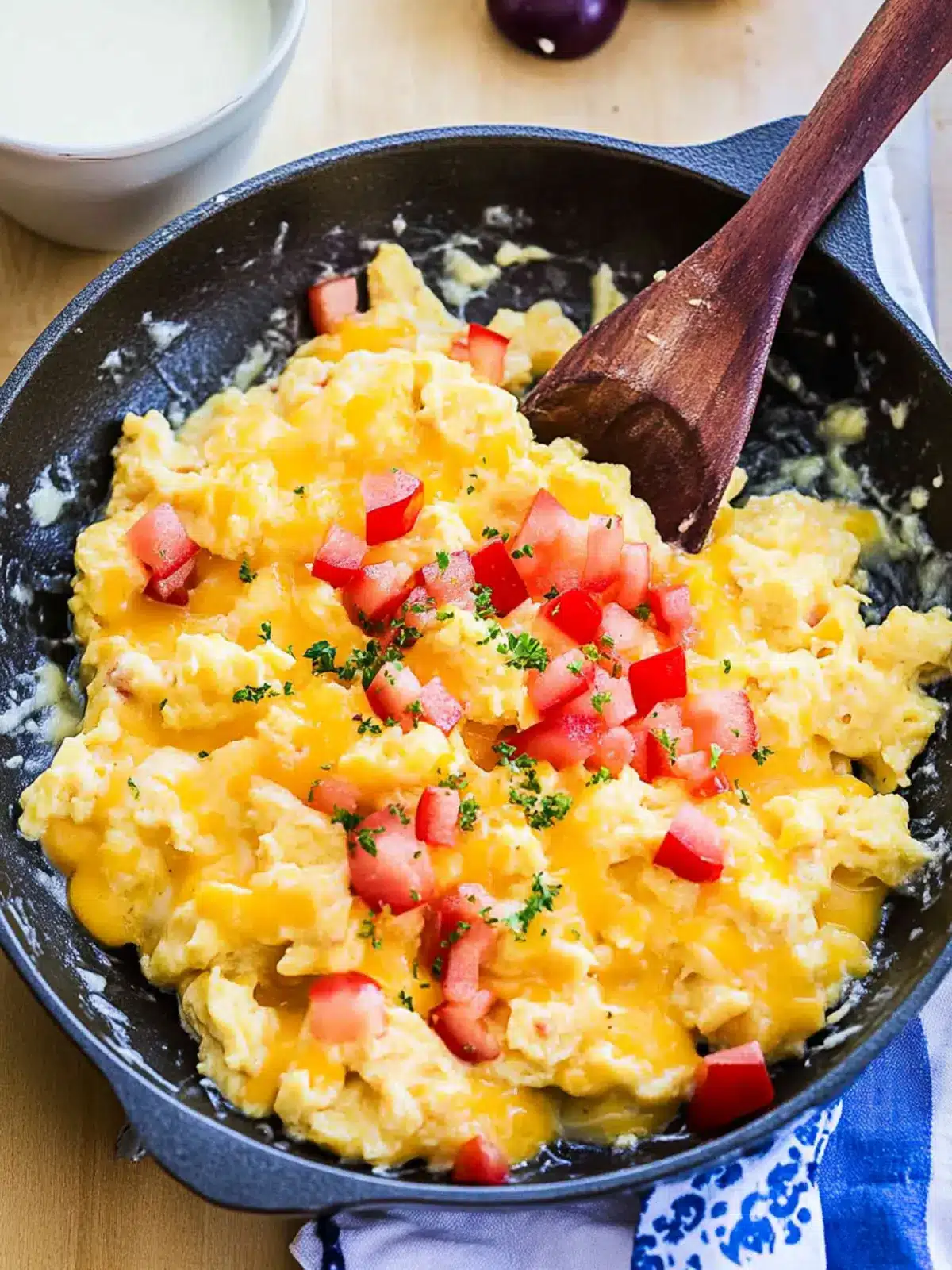Hawaiian Scrambled Eggs with Cheese