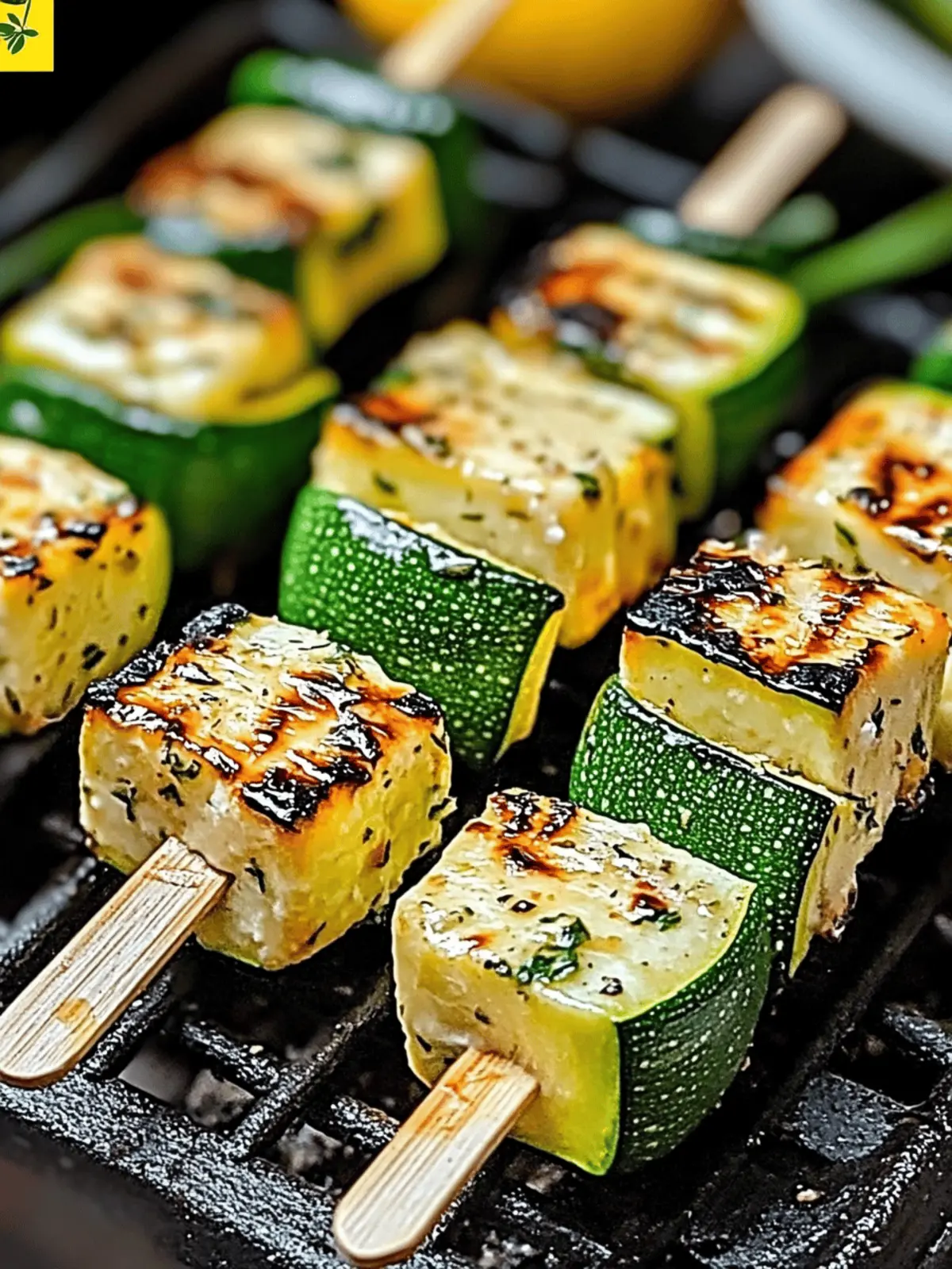 Garlic Butter Zucchini Skewers
