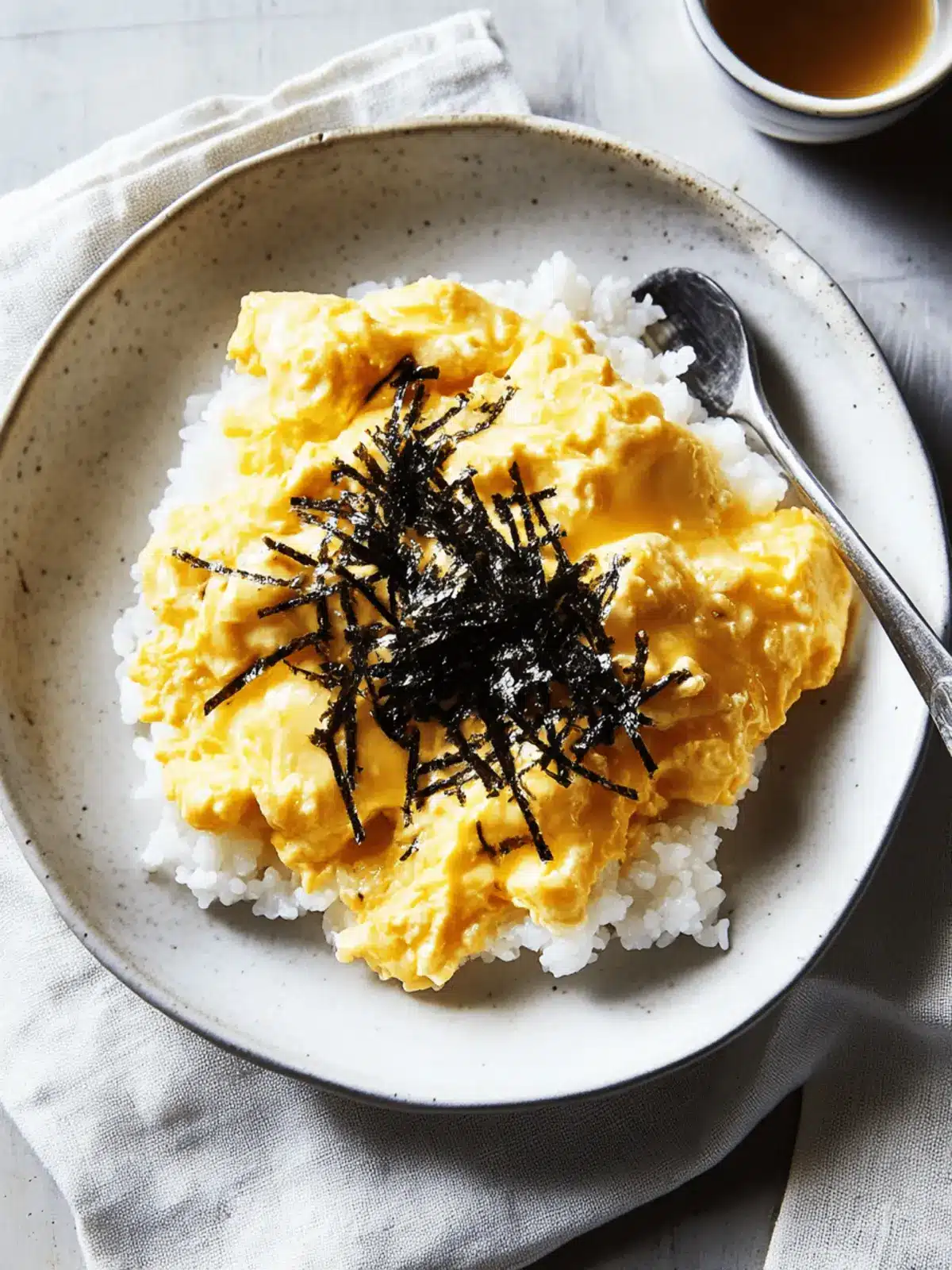 Japanese-Style Scrambled Eggs Over Rice for Cozy Comfort Japanese-Style Scrambled Eggs
