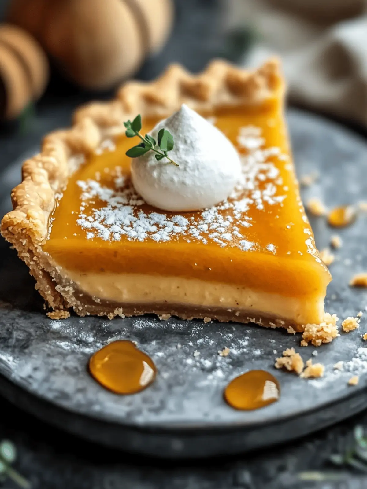 Salted Whiskey Honey Pie