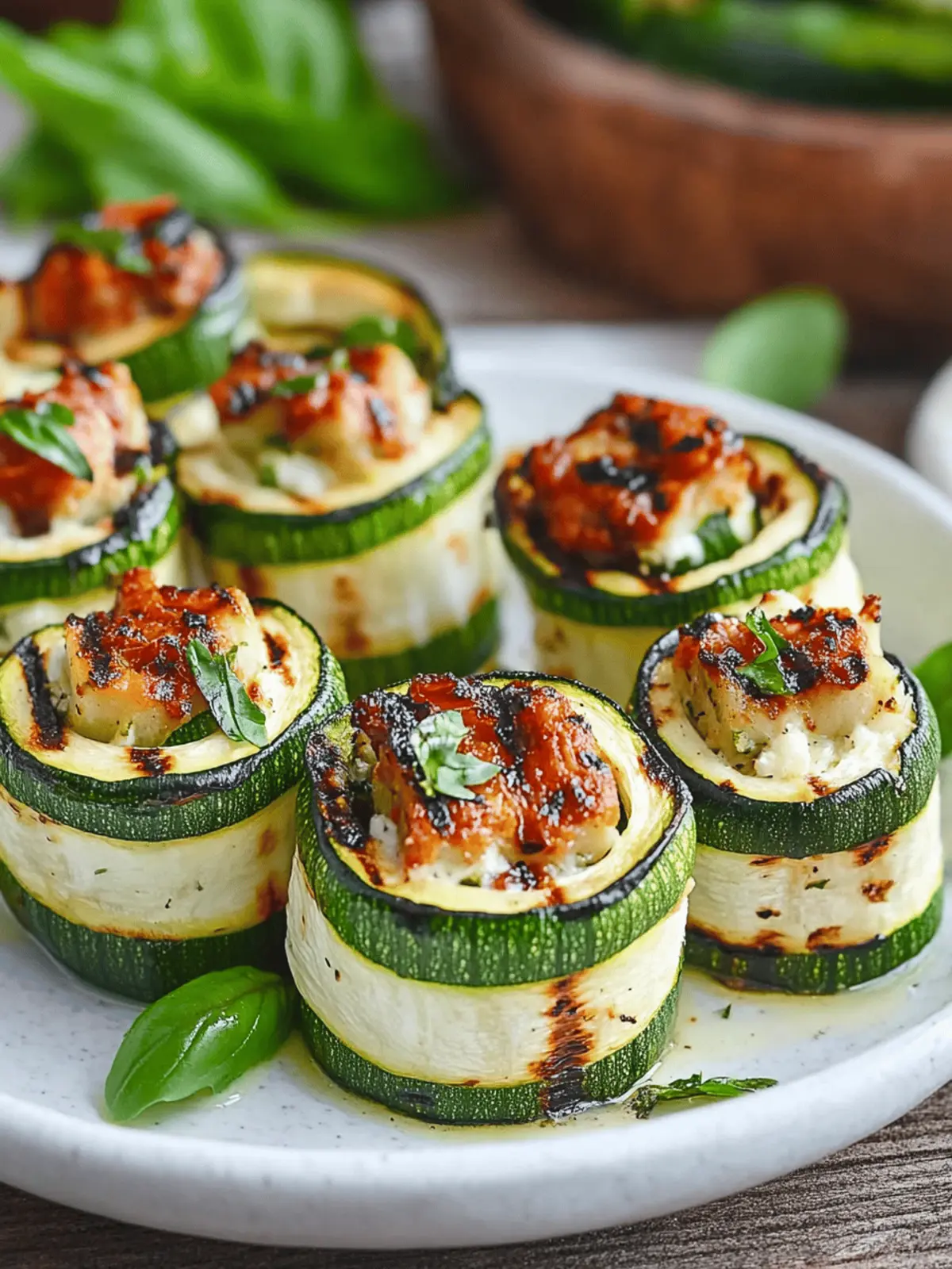 Grilled Zucchini Rollups Stuffed with Dreamy Lemon-Basil Ricotta Grilled Zucchini Rollups Stuffed
