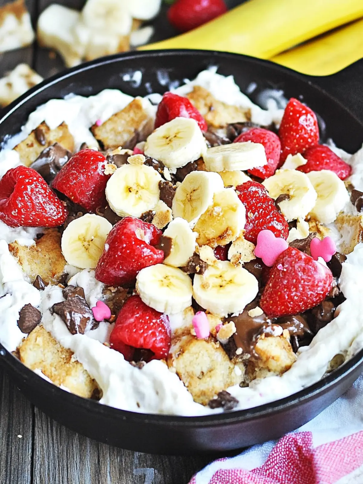 Savor the Sweetness: Banana Split Smores Dip Delight Banana Split Smores Dip