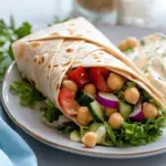 Mediterranean Chickpea Salad Wraps