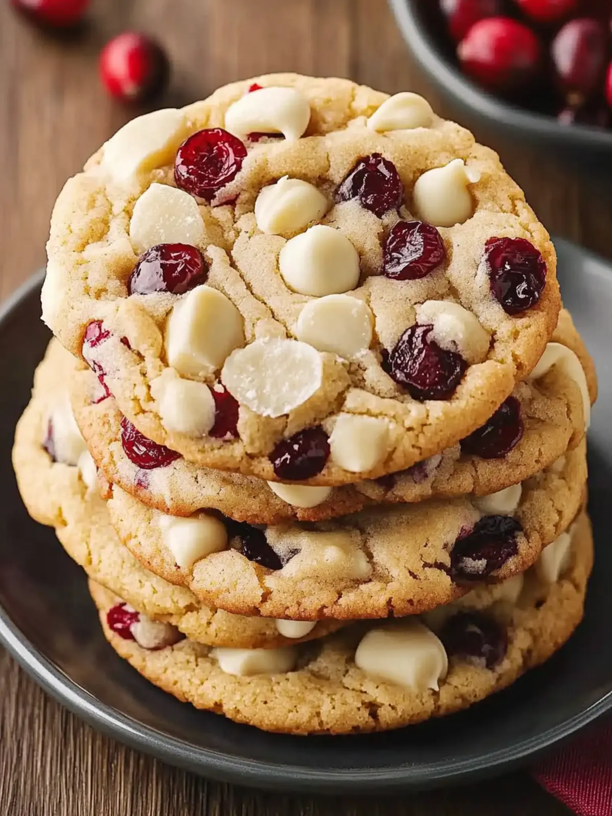 White Chocolate Cranberry Cookies