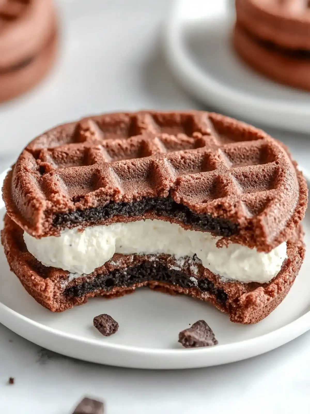 Keto Oreo Chaffles