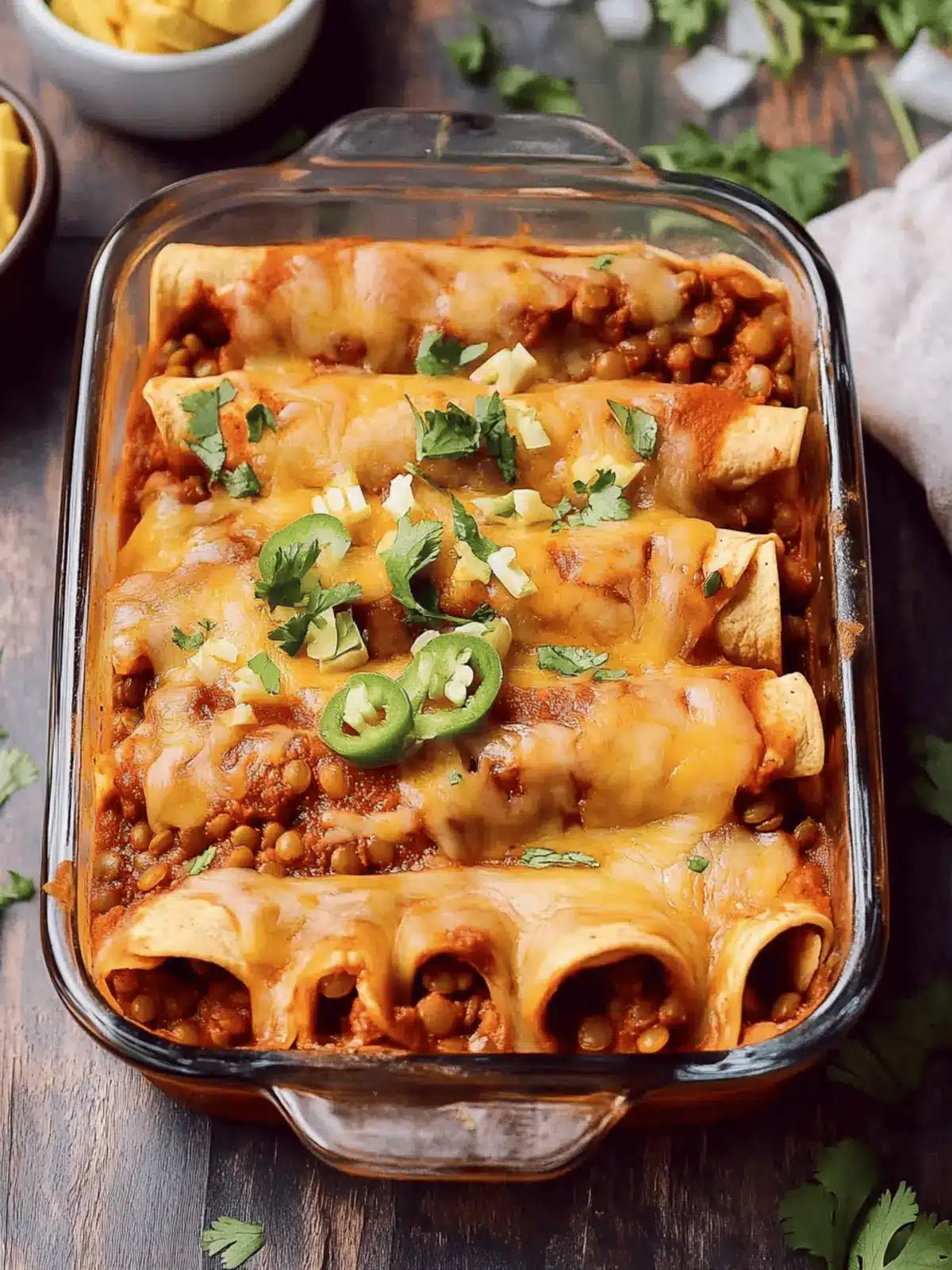 Vegan Enchiladas With Lentils