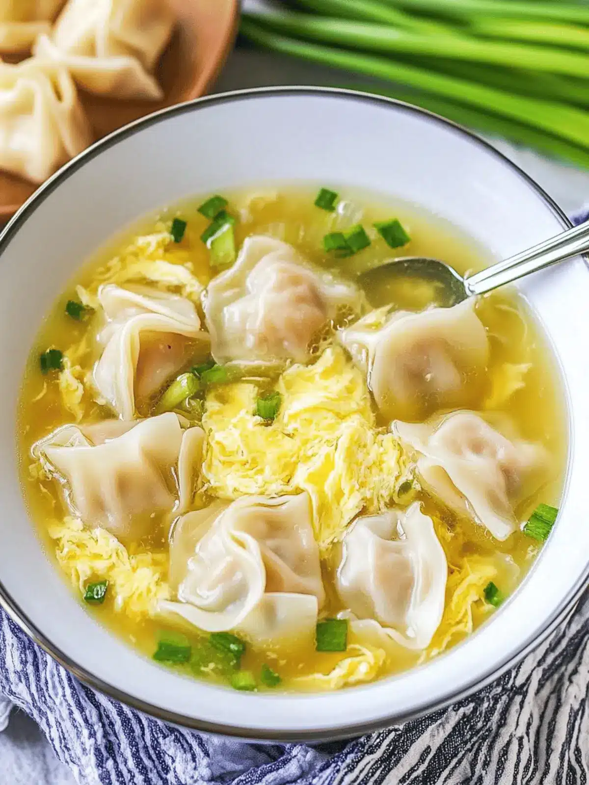 Warm Up with Homemade Wonton Egg Drop Soup Delight Wonton Egg Drop Soup