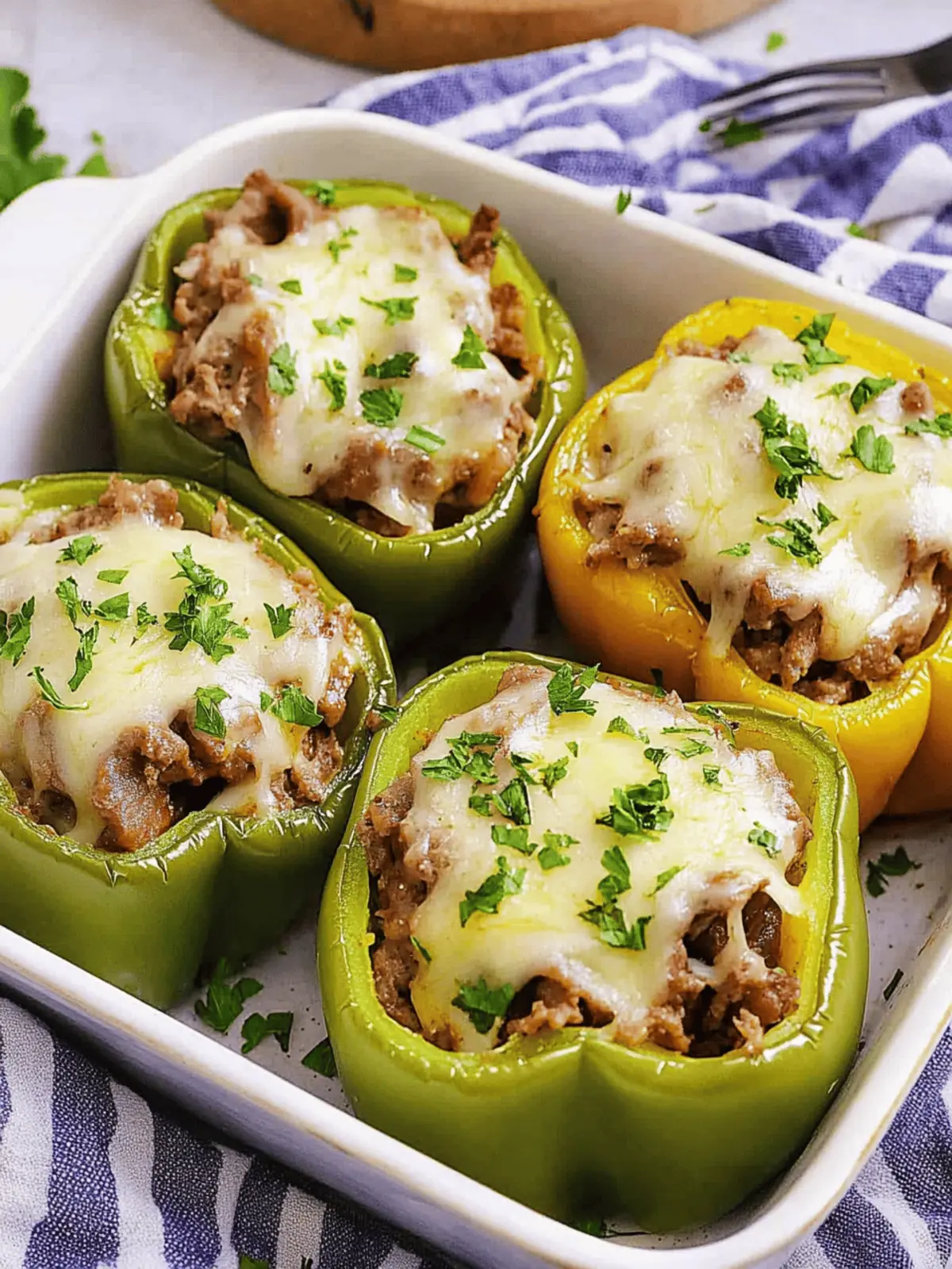 Keto Philly Cheesesteak Stuffed Peppers for a Flavorful Twist Keto Philly Cheesesteak Stuffed Peppers
