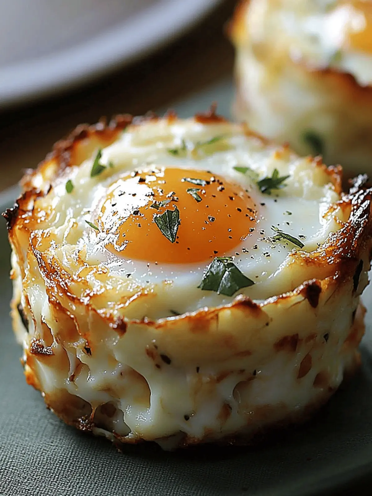 Baked Eggs Napoleon