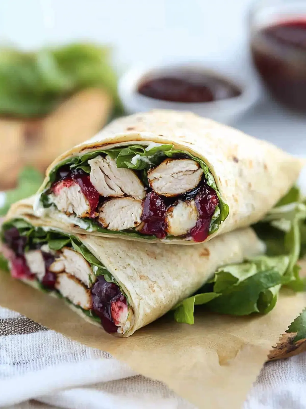 Balsamic Chicken Goat Cheese Wraps