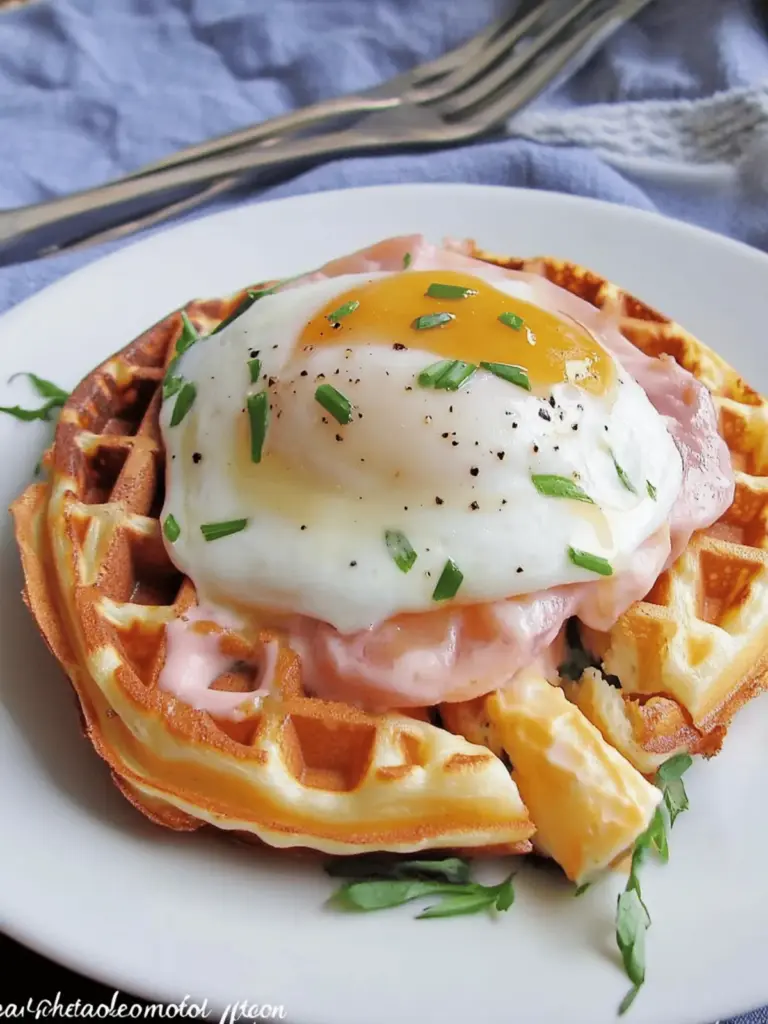Croque Madame Waffles