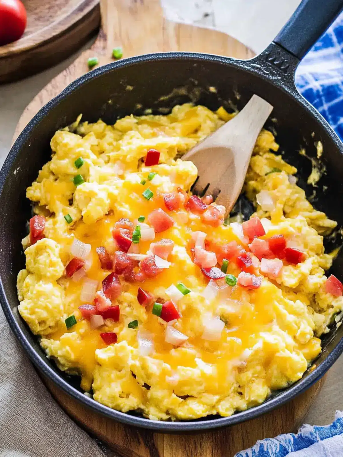Hawaiian Scrambled Eggs with Cheese