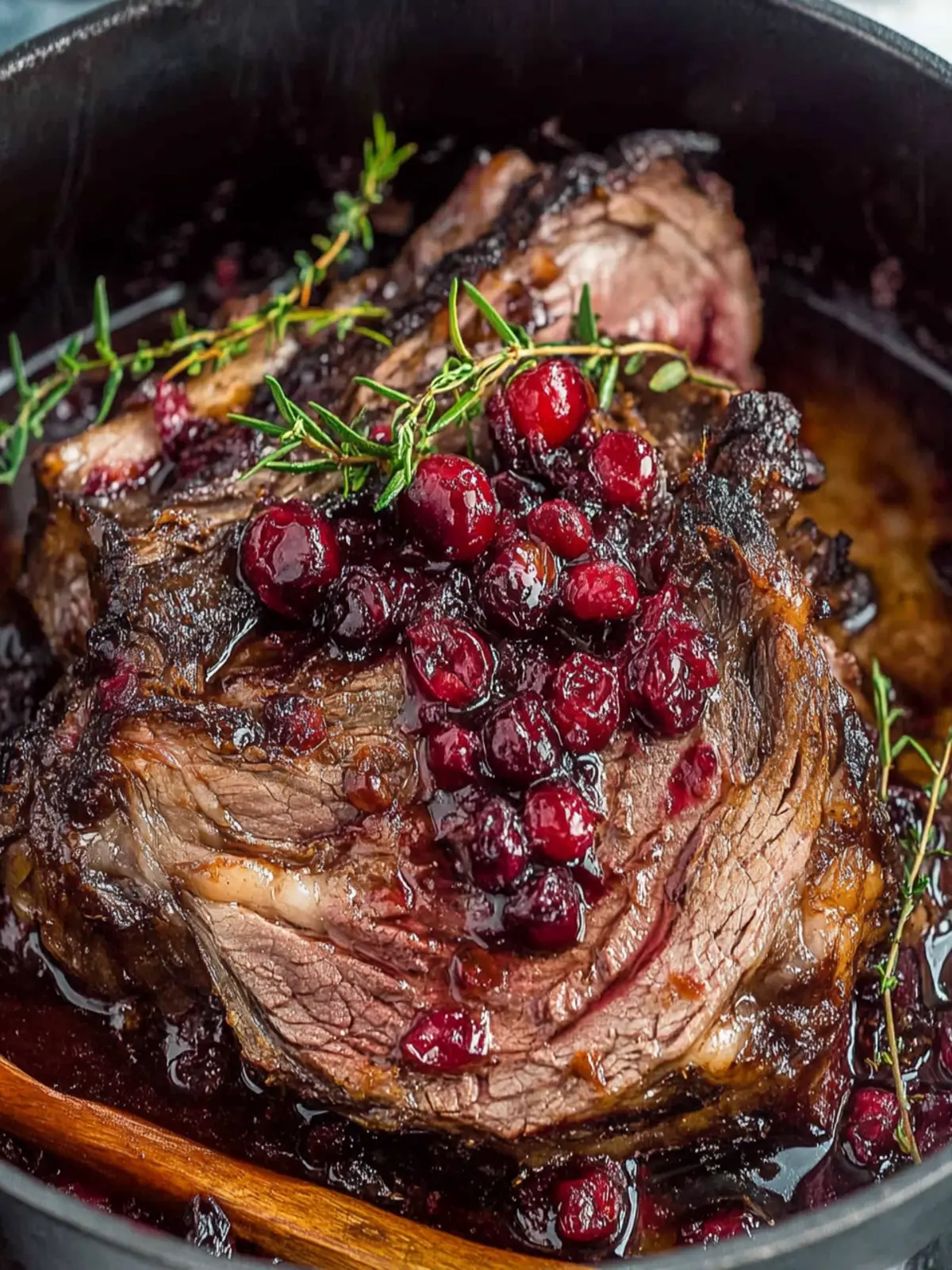 Cranberry Balsamic Roast Beef