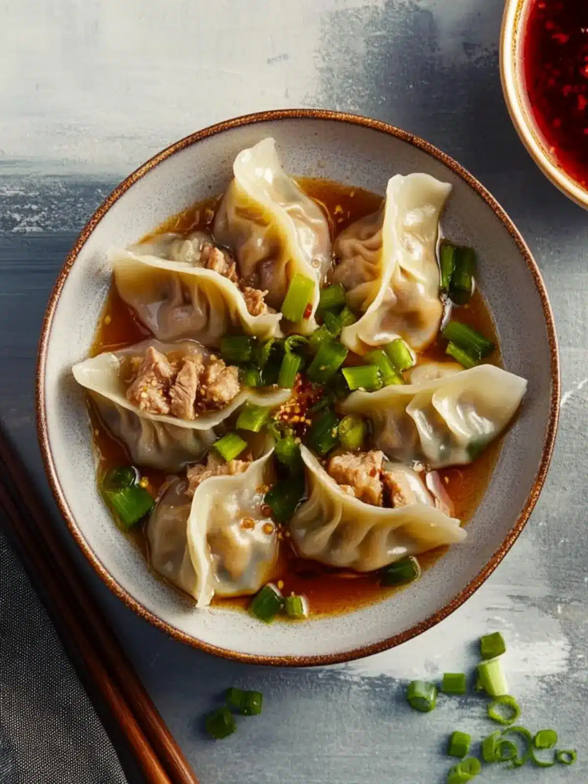 Chinese Beef Dumplings with Celery