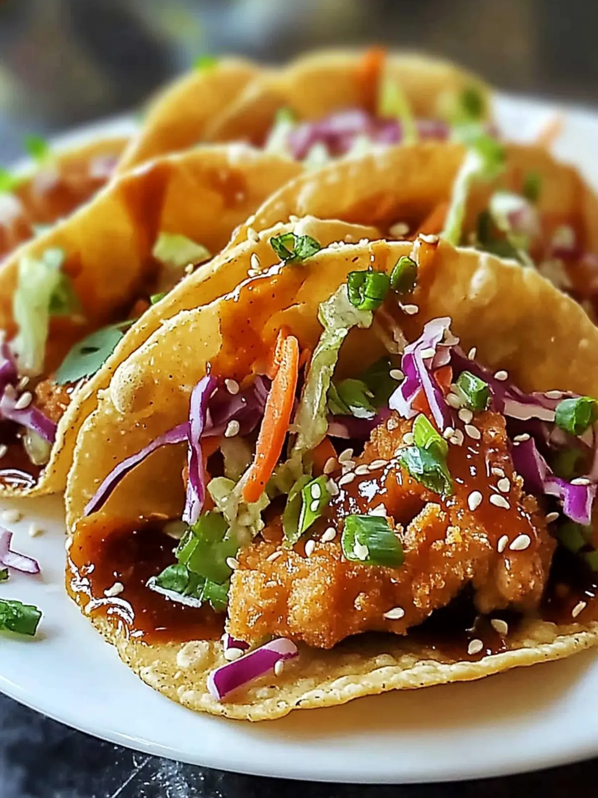 Crispy Chicken Wonton Tacos