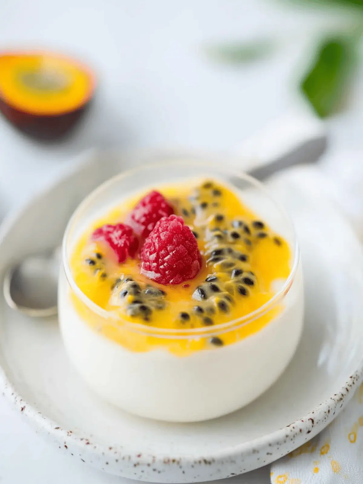 Passion Fruit Panna Cotta