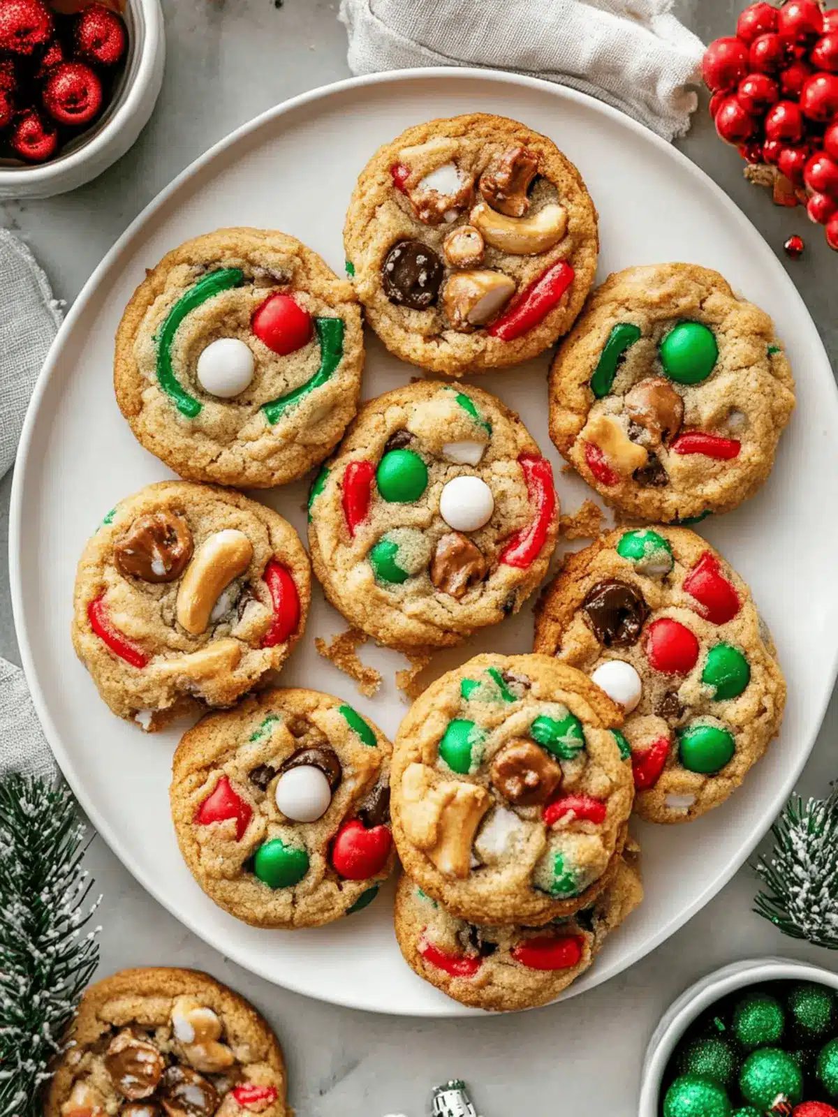 Christmas Monster Cookies
