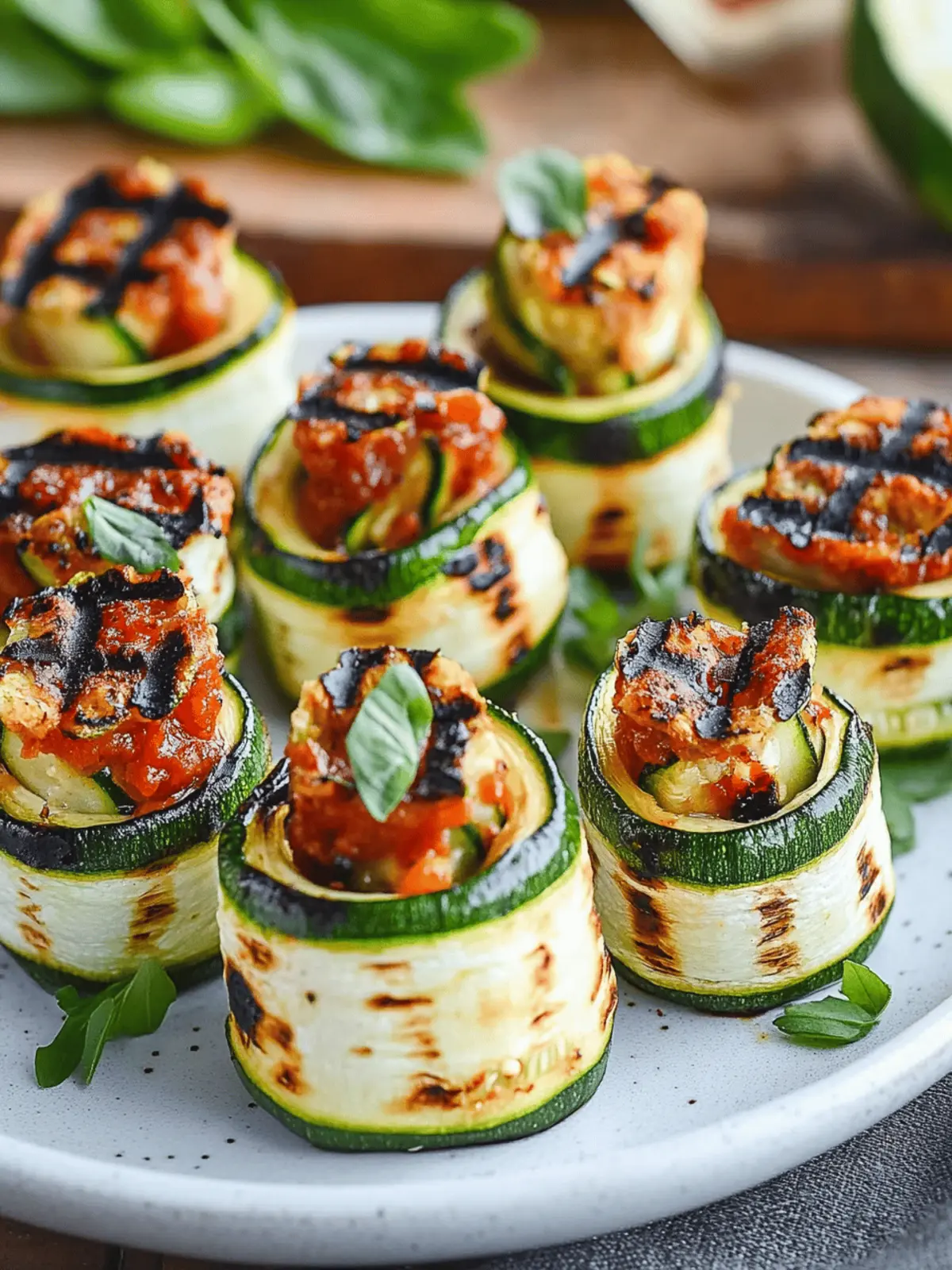 Grilled Zucchini Rollups Stuffed with Dreamy Lemon-Basil Ricotta Grilled Zucchini Rollups Stuffed