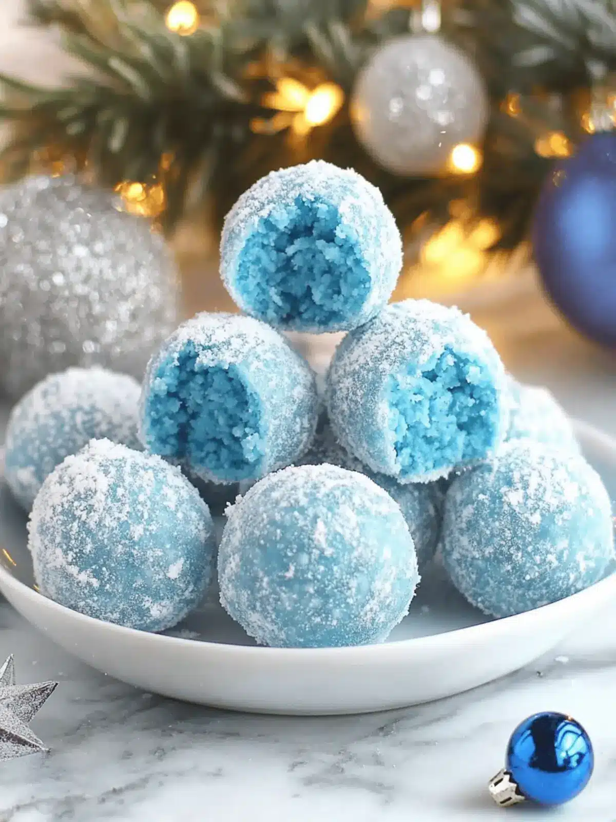 Blue Christmas Truffles