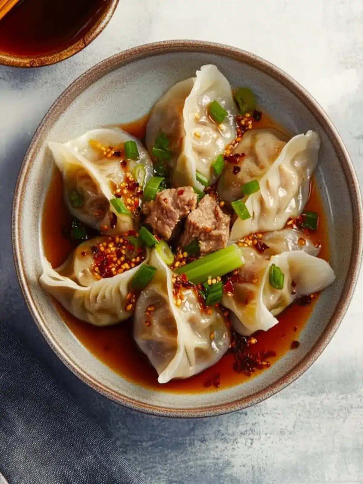 Chinese Beef Dumplings with Celery