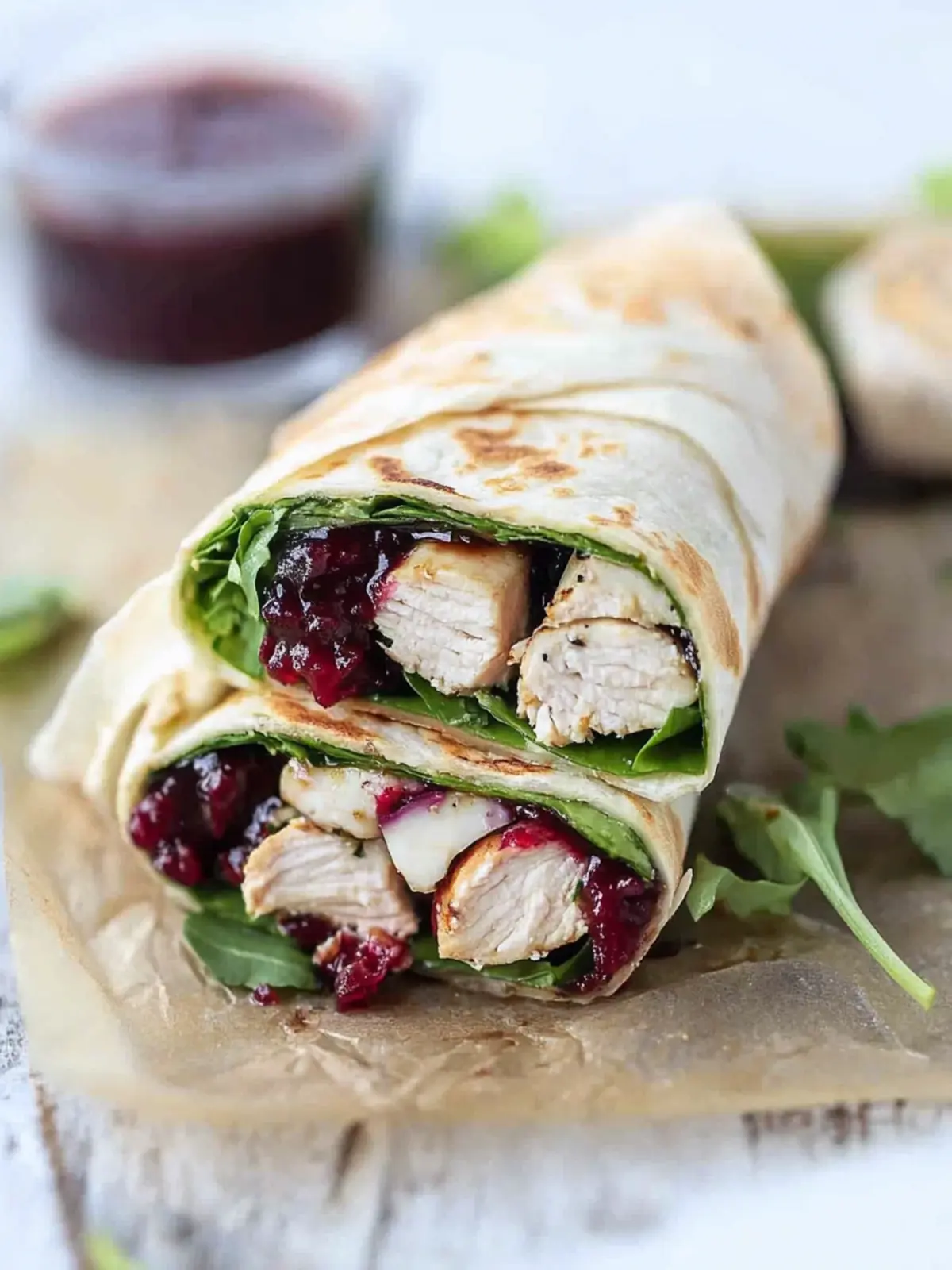 Balsamic Chicken Goat Cheese Wraps