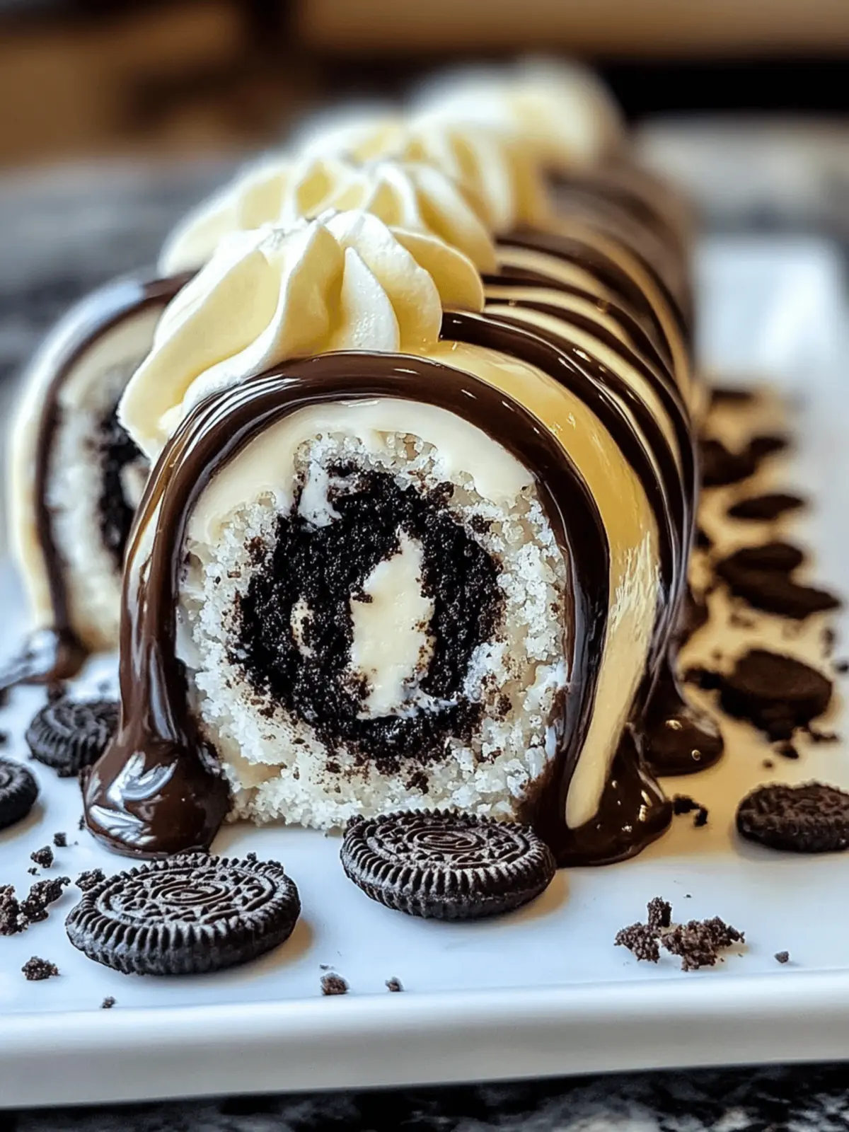 No-Bake Oreo Cheesecake Sushi Rolls