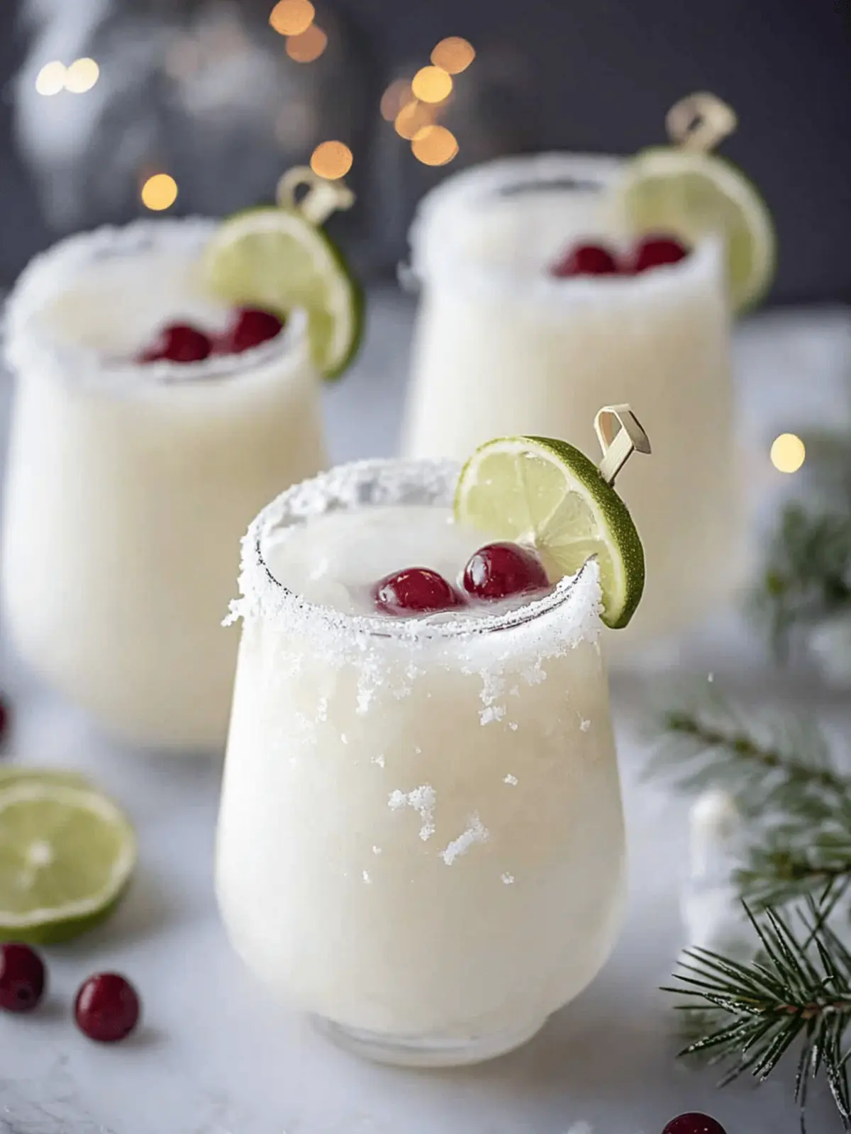 Delight in a Festive White Christmas Margarita Recipe White Christmas Margarita