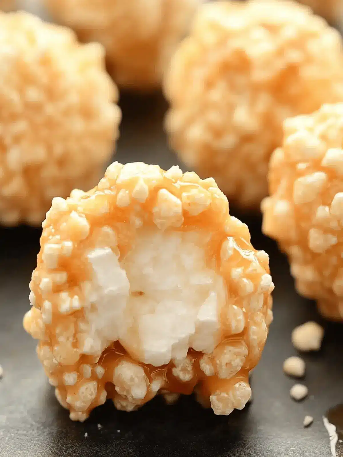 Delicious Caramel Marshmallow Rice Krispie Balls You'll Love Caramel Marshmallow Rice Krispie Balls
