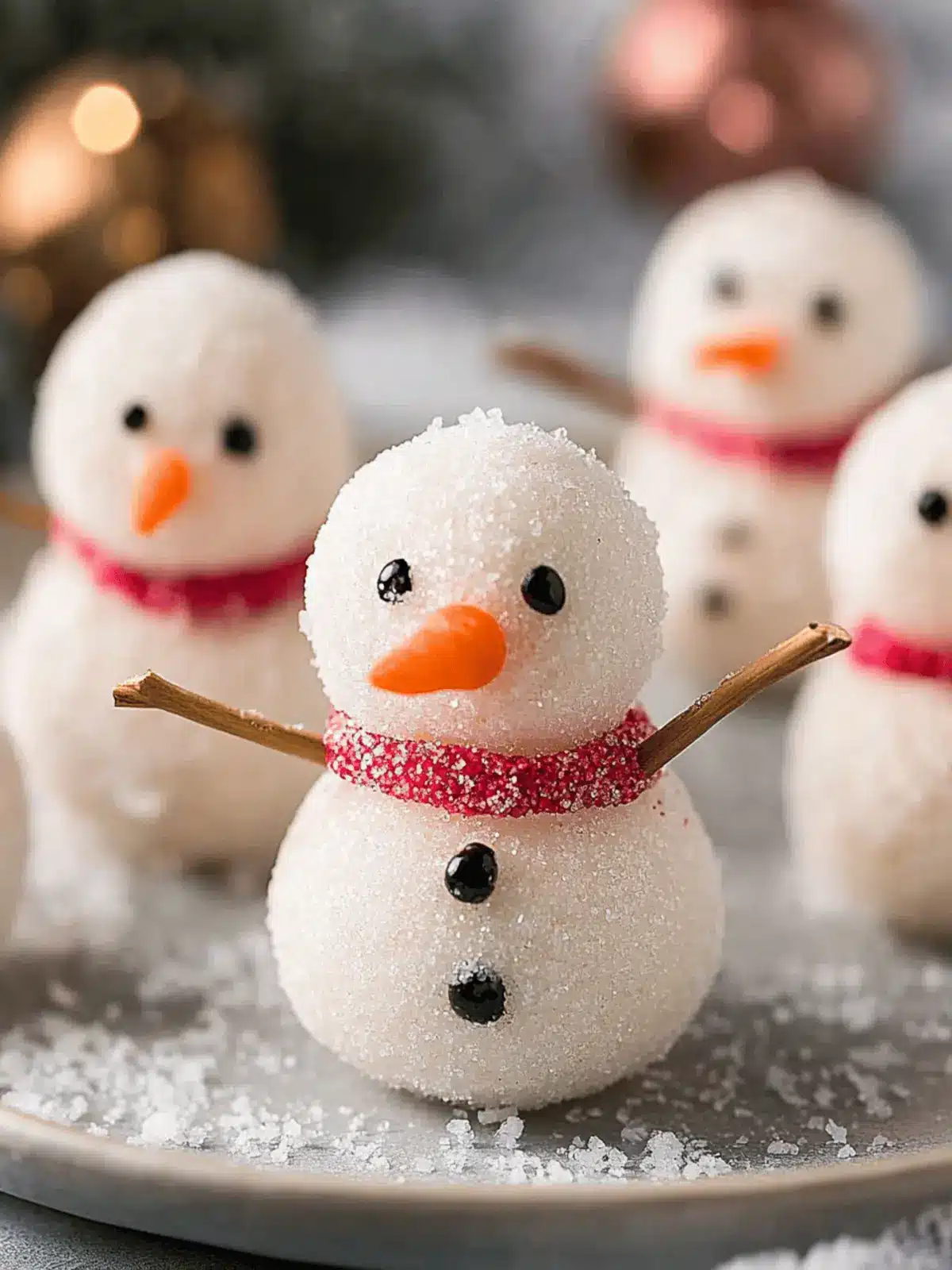 No-Bake Snowman Truffles