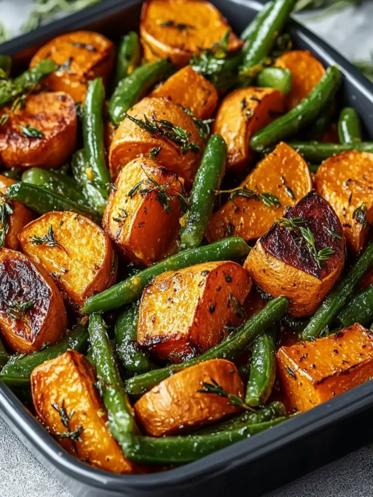 Sweet Potato & Green Bean Tray Bake: A Cozy Family Favorite Sweet Potato & Green Bean Tray Bake