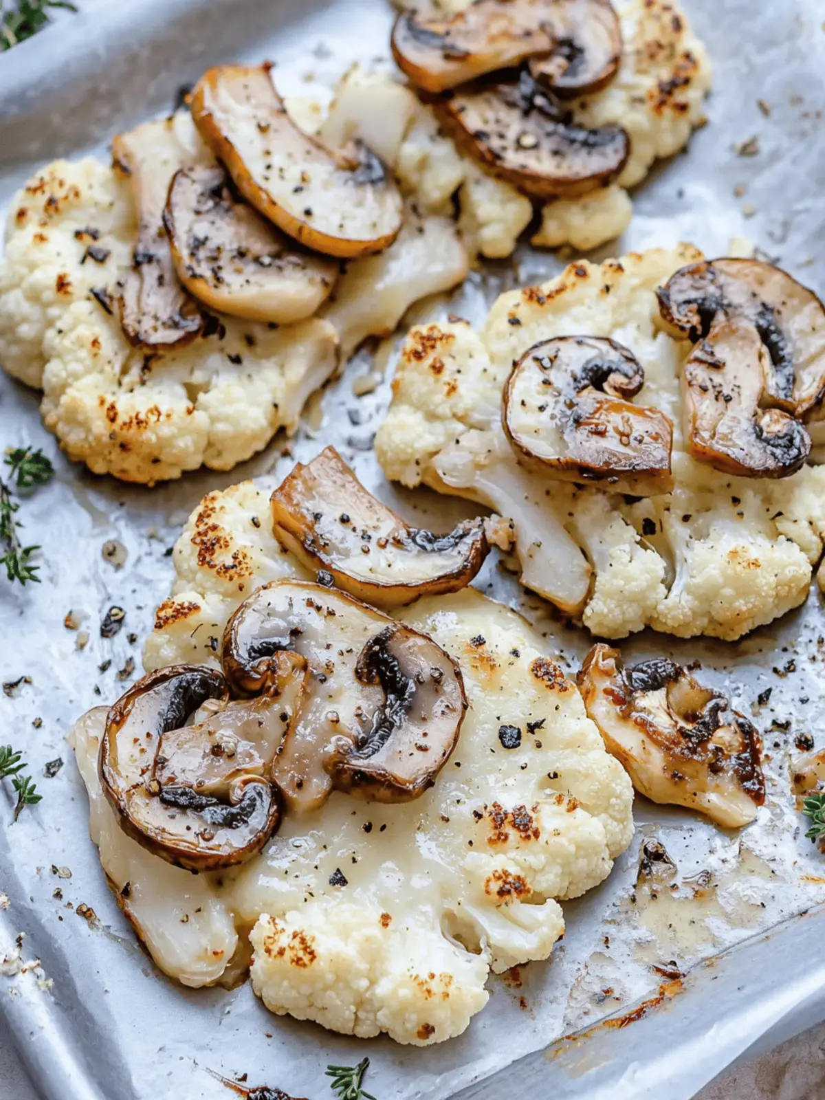 Savory Cheesy Cauliflower Mushroom Steaks for Cozy Nights Cheesy Cauliflower Mushroom Steaks